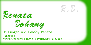 renata dohany business card